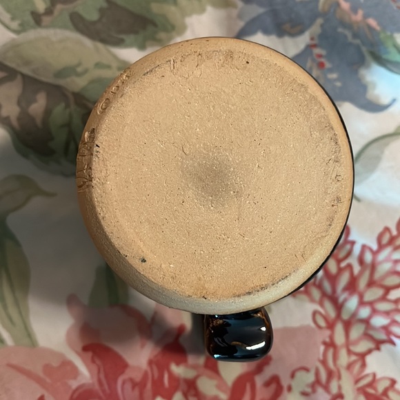 Vtg '74 PETER PETRIE Ugly-Face Pottery Mug Glazed Brown Bearded Man 3D Eye Nose - Picture 10 of 12